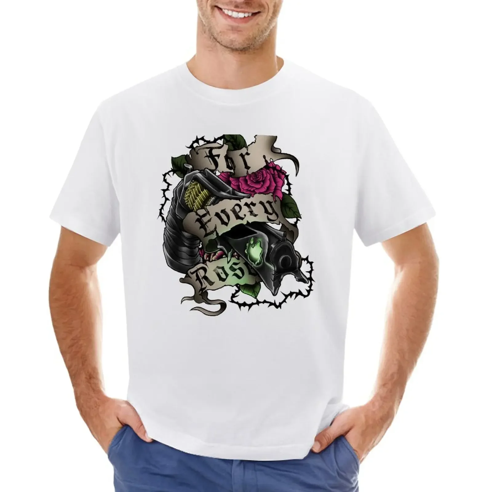 

For Every Rose T-Shirt Short sleeve tee vintage clothes kawaii clothes quick-drying sweat shirts, men