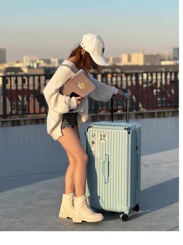 Thiened Aluminum Alloy Frame Large Capaci Five-Wheel Lage Bag 30 Inch ex Suitcase with Brake And Combination Lo