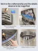 No Need to drill Wall Installation Aluminum Bathroom Shelf Shelves Shampoo Rack Storage Holder Kitchen Organizer Wall Rack 6