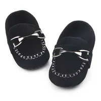 New Baby Boy Girl Shoes Boy Small Leather Shoes Toddler Soft Sole Anti-slip First Walkers Infant Newborn Crib Shoes Moccasins 2