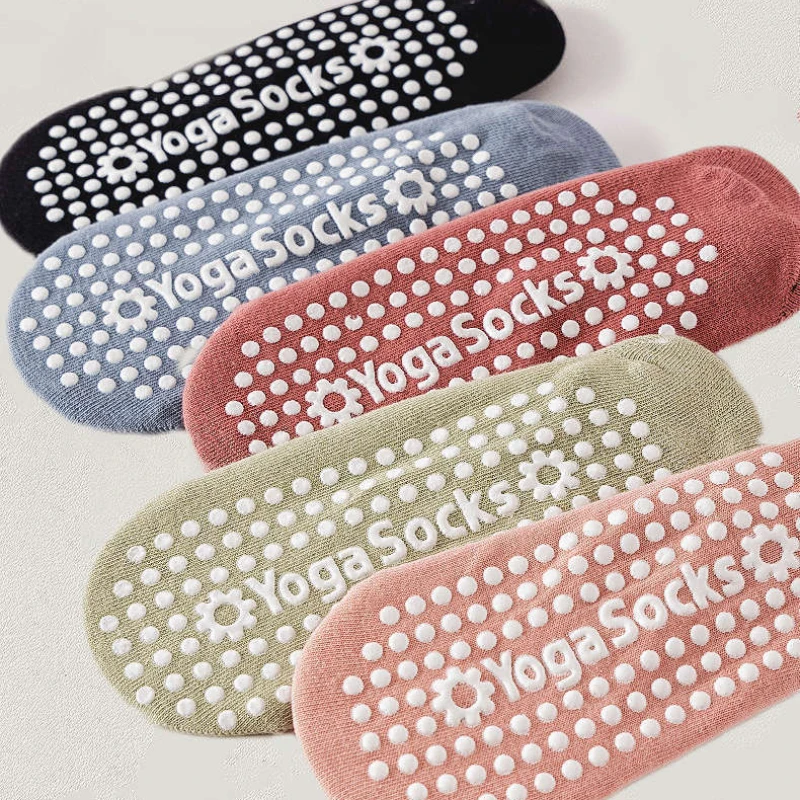 1Pair Professional Women Yoga Socks Silicone Non slip Ballet Pilates Socks Gym Sports Socks Backless Breathable Bandage Dance