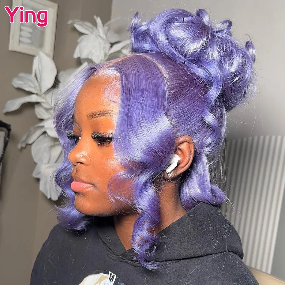 

Ying Body Wave 13x6 Lilac Purple 13X6 Lace Front Wigs Pre Plucked With Baby Hair 4x4 Brazilian 613 Blonde 5x5 Lace Frontal Wigs