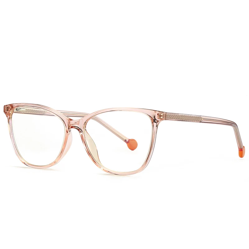 

55mm 2023 Anti Blue Light Computer Glasses TR Women Big Frame Cat Eye Frame Eyeglasses pc girls glasses 2030