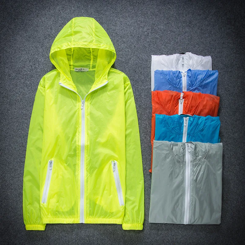 Women Men Teen Kids Quick Dry Ultrathin Ultralight Sunscreen UV UPF40+ Jacket Cycling Running Camping Coat Skin Windbreaker