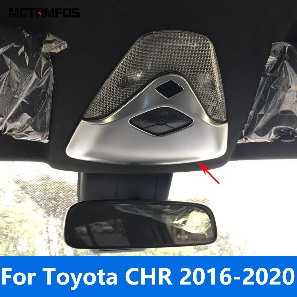 

Аксессуары для интерьера для Toyota CHR C-HR 2016-2019 2020 углеродное волокно, лампа для чтения, крышка, отделка, рамка, наклейка, Стайлинг автомобиля