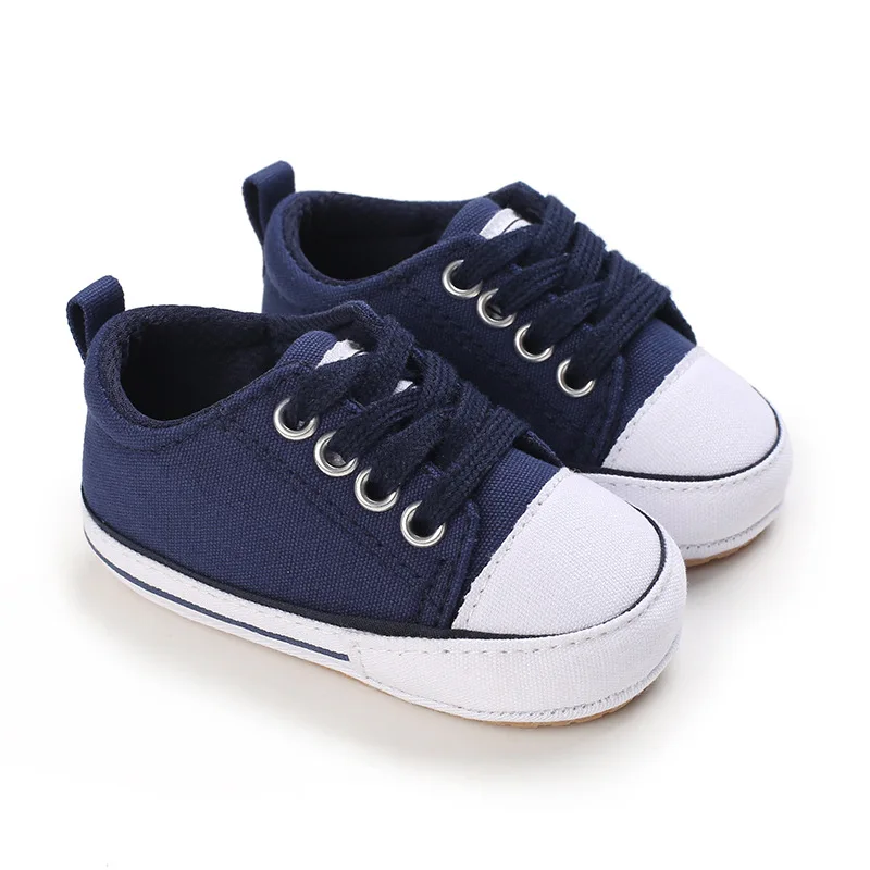 Meckior Baby Turnschuhe Baby Jungen Mädchen Leinwand Schuhe rutsch feste Gummis ohle bequeme weiche Unisex Baby Basketballs chuhe 0-18m – Detail 8