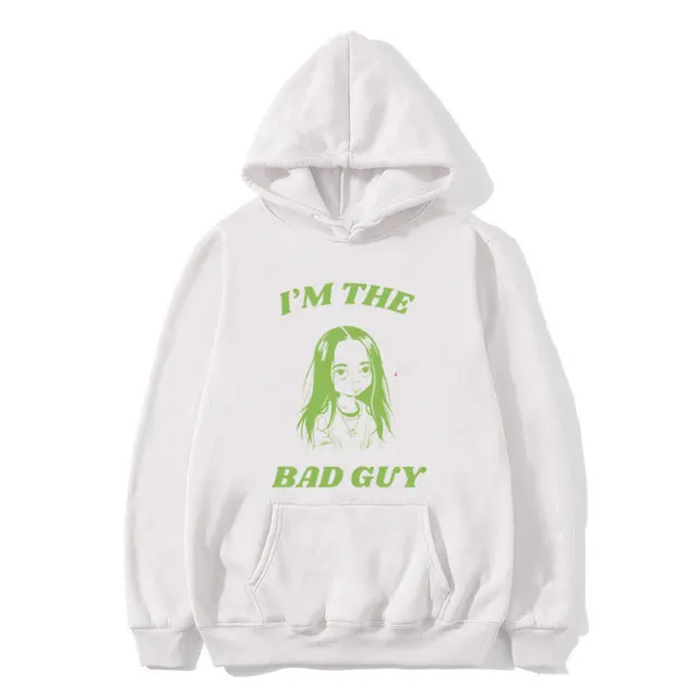 

Funny I'm The Bad Guy Meme Graphic Hoodie Men Women Kawaii Casual Vintage Pullover Hoodies Male Fleece Cotton Hooded Sweatshirt