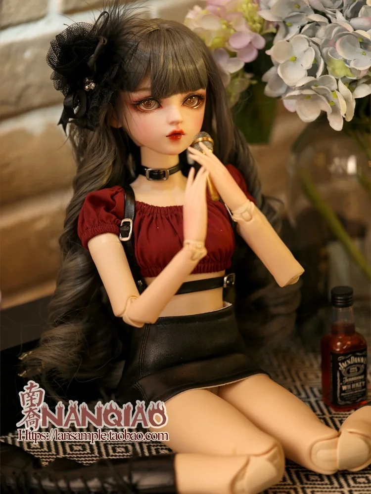 

60cm Simulation Doll Bjd Jointed Movable Ball Handpainted Makeup Fullset Action Figure Lolita/princess with Clothes Fell Set Toy