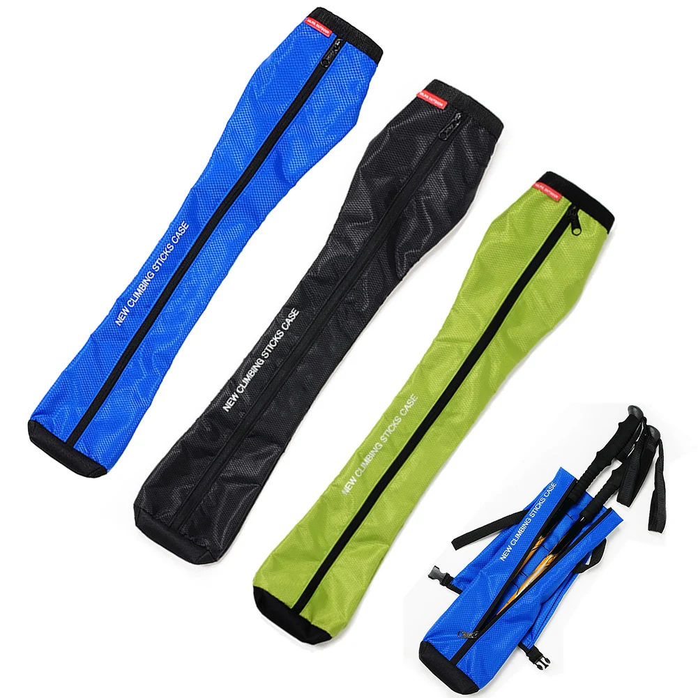 Hiking Stick Carry Bag Waterproof Trekking Pole Storage Pouch Walking Pole Bag External Hiking Storage