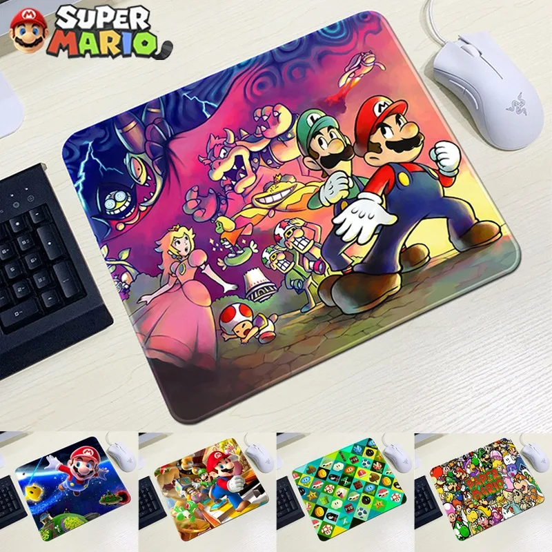 Super Mario Bros Mouse Pad Gaming Esports Accessori Per Laptop 3D Anime Premium Mousepad Office Speed And Control Desk Tappetino Per Mouse