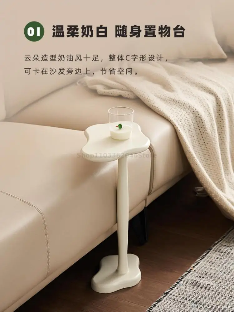 Solid Wood Clouds Side Table Cream Style Small Table Bedroom Bedside Living Room Sofa Corner M8181