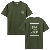 Personnalisez votre propre conception T-shirt hommes personnalisez votre impression Photo Logo T-shirt bricolage graphique T-shirt femmes t-shirts hauts vêtements en coton 2