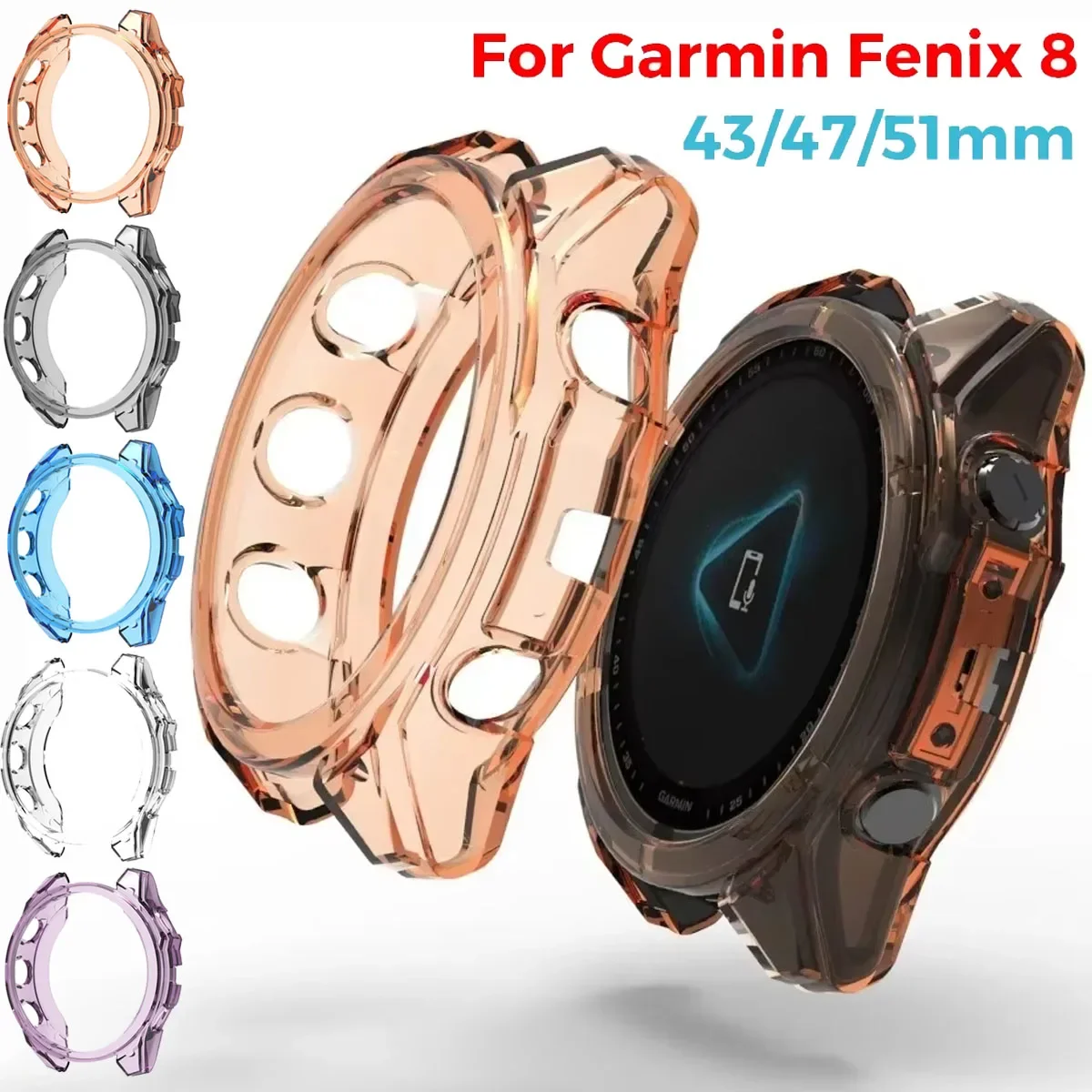 Silicone Soft TPU Smartwatch Case Cover Protector and Bumper Accessories