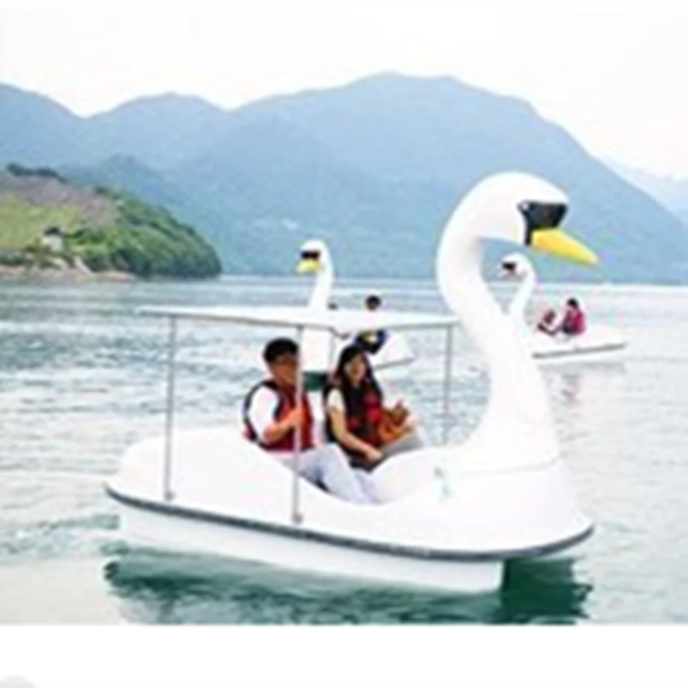 

2/4-person pedal boat park play fiberglass boat cartoon boat water bike Pleasure boat, tool boat, water play