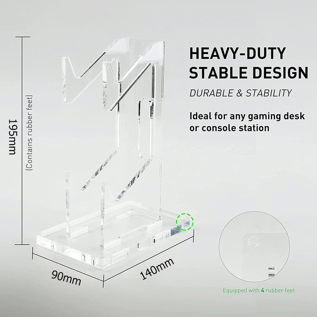 Acrylic Gamepad Display Stand Dual Controller Stand Gaming Handle Holder Bracket for PS4/Xbox Series/NS Series
