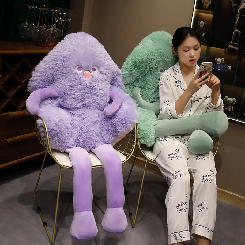 Подушка в виде лепестков смайлика большого размера