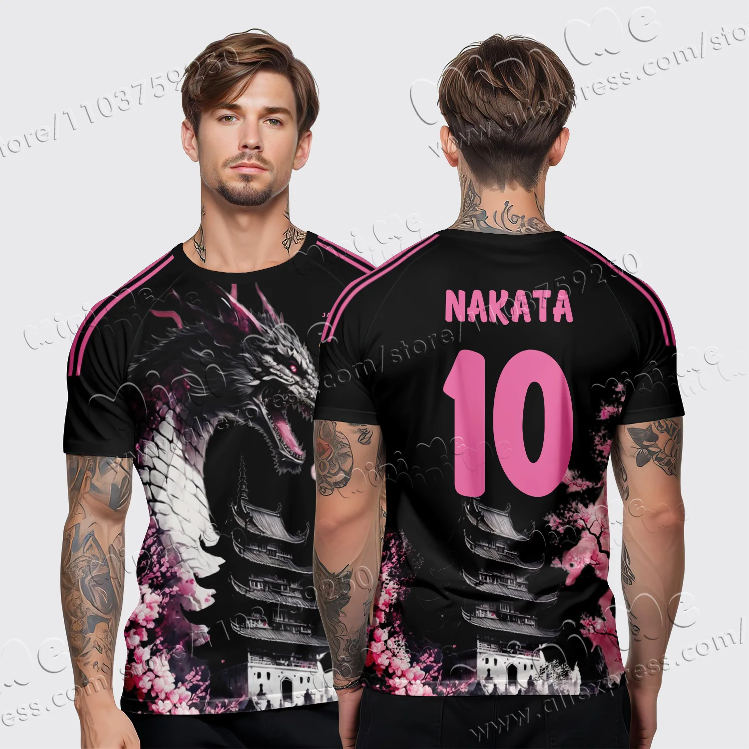 Summer new fashion trend Tsubasa-Men's 3D Quick Drying T-shirt, Comfortable and Breathable Sports T-shirt, New Men's Top