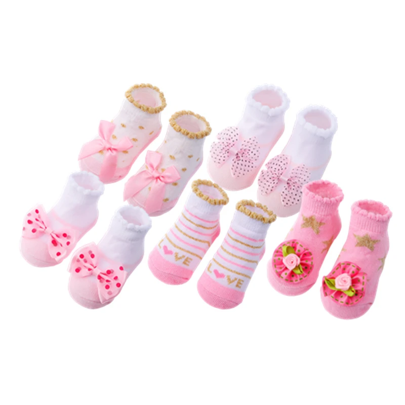 

1 Pairs/ Newborn Baby Socks Infant Cotton Socks Baby Girls Lovely Short Socks Clothes Accessories For 0-6,6-12,12-24 Month