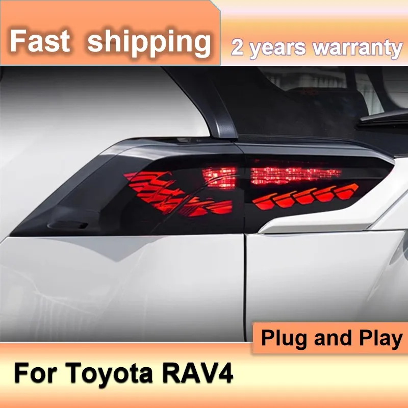 

Автомобильные аксессуары для Toyota RAV4 задний фонарь 2020-2021 RAV4 задний фонарь дневные ходовые огни противотуманный тормоз сигнал поворота Задний сигнал
