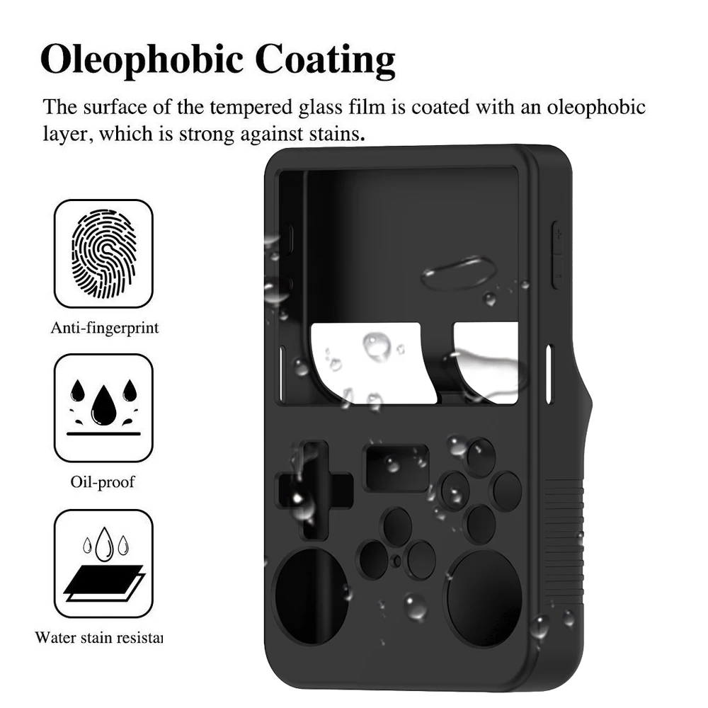 R36S 휴대용 게임 콘솔 보호 커버용 프리미엄 실리콘 케이스 R36S용 끈이 있는 스크래치 방지 소프트 보관함