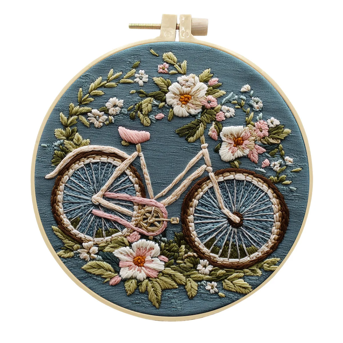 Bike & Flower Embroidery Kit 6