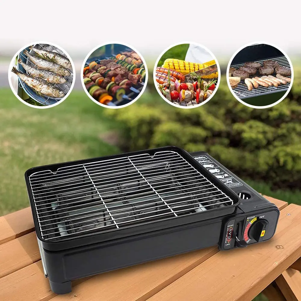 

Qualitior Factory Direct Sales Camping Picnic Barbecue Outdoor Portable Box Oven Household Barbecue Cassette Gas Stove