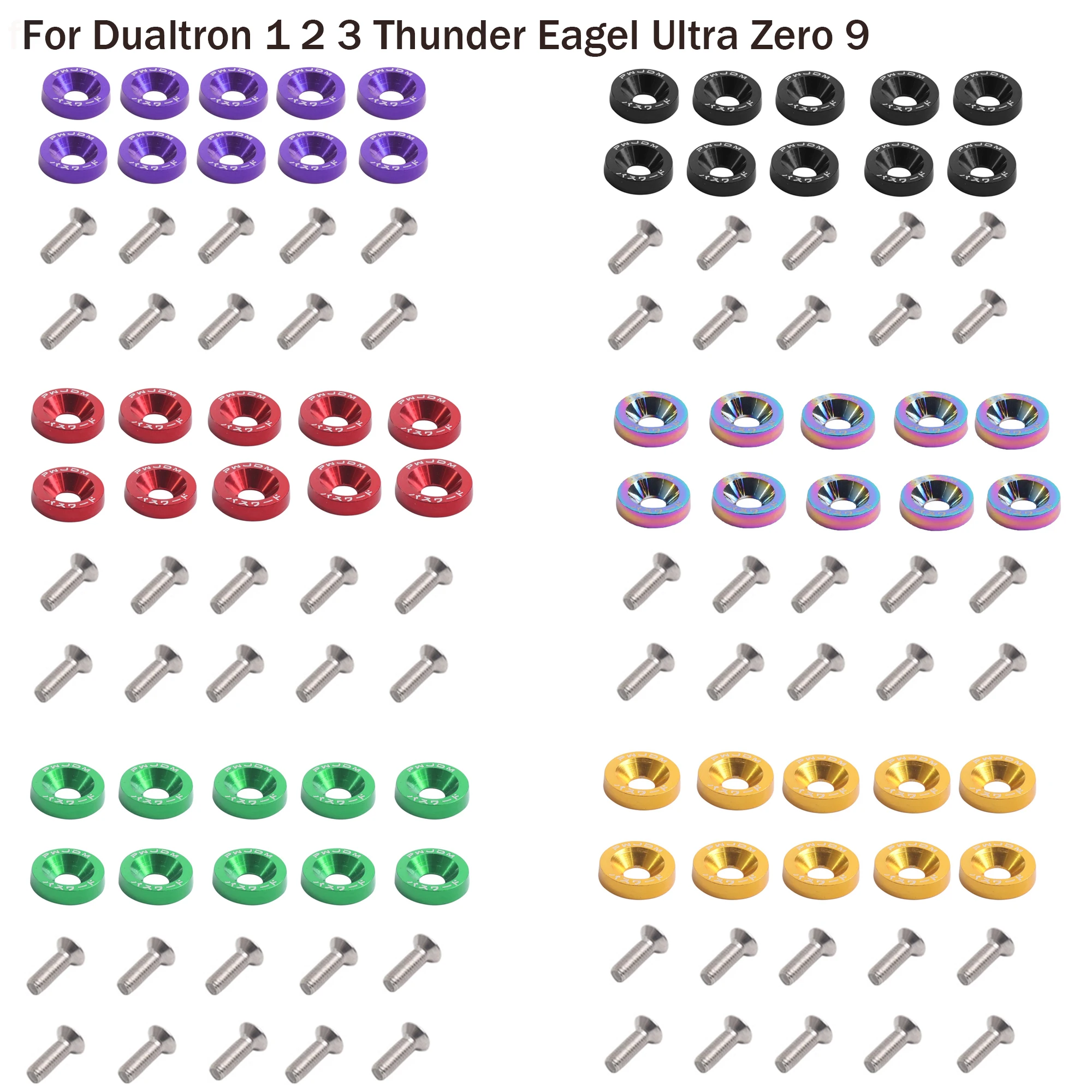 1Set Per Dualtron 1 2 3 Thunder Eagel Ultra Zero 9 Elementi Di Fissaggio Viti Manubrio Viti Rondelle Viti Scooter Elettrico Rondelle