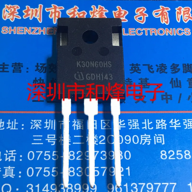 

Оригинал 6 шт./партия K30N60HS TO-247 IGBT 600V 30A