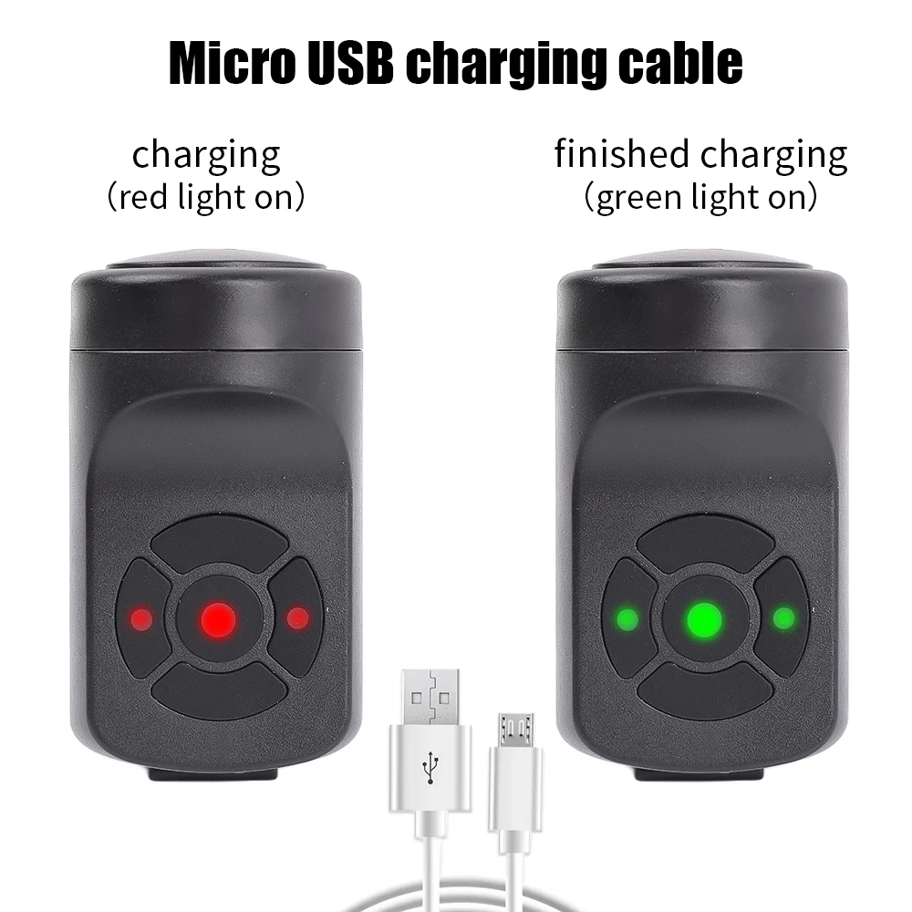 Sonnette - klaxon vélo,Sonnette d'alarme antivol Rechargeable USB 2 en Sonnette - klaxon vélo,Sonnette d'alarme antivol Rechargeable USB 2 en
