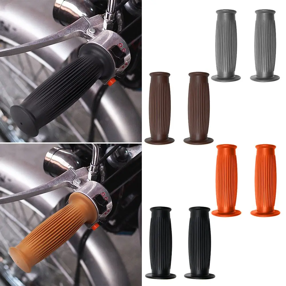 2Pcs Motorbike Handle Bar Grip Cover Slip Anti Vibration Anti Slip Comfort Handlebar Grip Cover for Dyna Sportster Cruiser