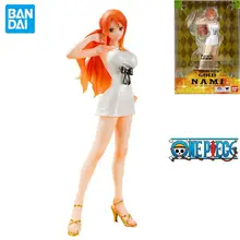 

Original Anime Bandai One Piece white clothes Nami Figure Zero Model Action Figures Collection Toys Ornament Gifts Toys Chidren