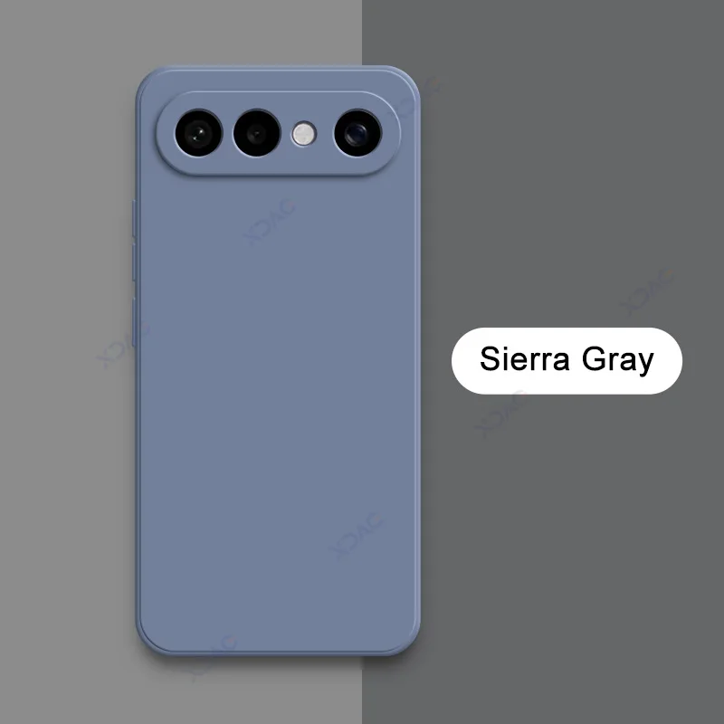 Luxury Square Liquid Silicone Shockproof Phone Case with Soft Lens Protection