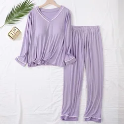 Pyjamas for Women's Autumn Winter Sweet Homewear Clothes Girls Pajama Set with Bras Women Nightwear Female Set Woman 2 Pieces