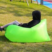 Inflatable Sofa Air Mattress Single Deck Chair Portable Camping Swimming Lunch Break Folding Air Cushion Outdoor Supplies