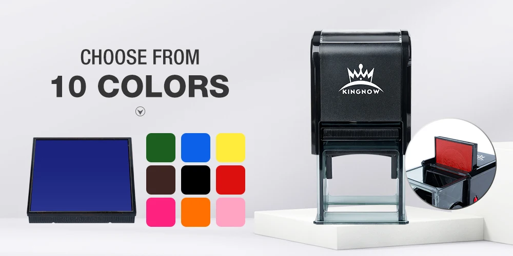 Description Picture 3 of itemCustom Self Inking Stamp Personalized Rubber Logo Clear Seal Stamp  Business Wedding Party Decoration For Invitation Stationery