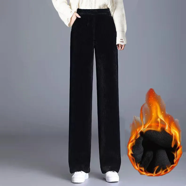 Natural waist black [fleece-lined]]