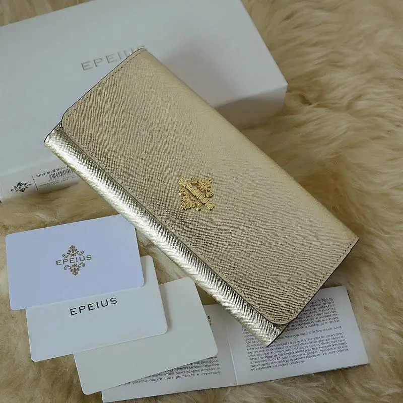 Luxury Genuine Leather with High-End Design Long Wallet