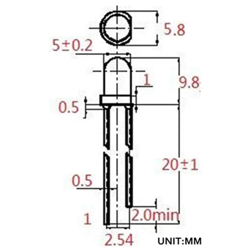 1000pcs LED Diodo 5mm RGB Blink Slow Flash Diffused Light Emitting Diode Rainbow 2Pins Lamp Red Green Blue RGB Flashing 5mm LED - Image 4