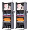 3/4/5/6Layers Hanging Wardrobe Organizer And Closet Storage Shelves For Wardrobe, Nursery, Baby Clothes Organization And Storage 3