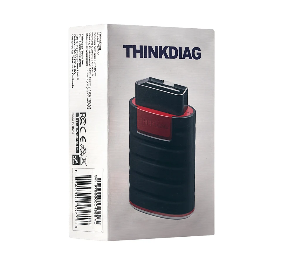 ThinkCar ThinkDiag obdii 코드 리더, 모든 시스템 진단 도구, 16 리셋 ThinkDiag 스캐너, pk X431 easydiag 3.0 ap200 golo