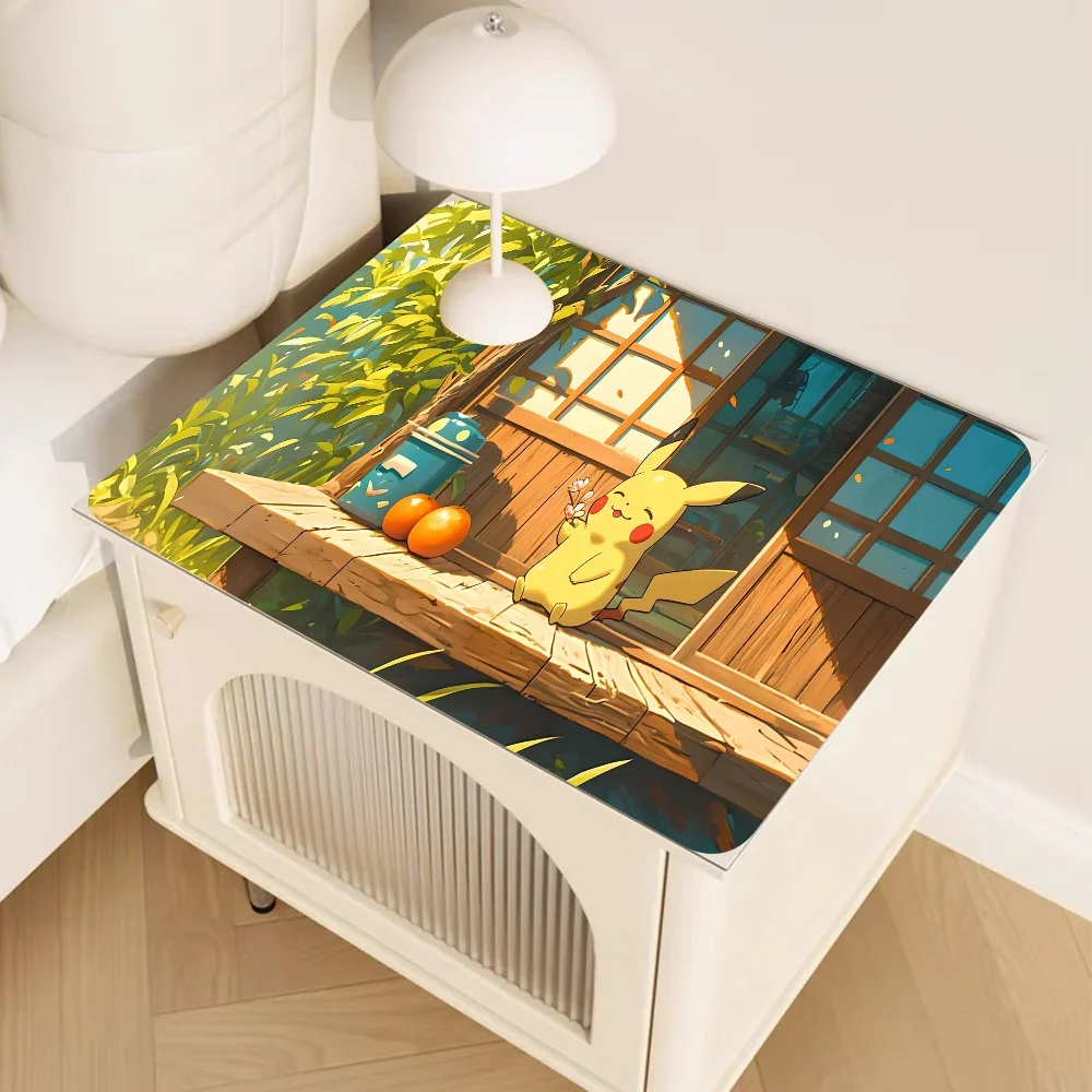 Pikachu Kitchen Drainage Mat Retro Style Dish Drying Pads Absorbent Placemats Drainer Tableware Mats Accessories 2