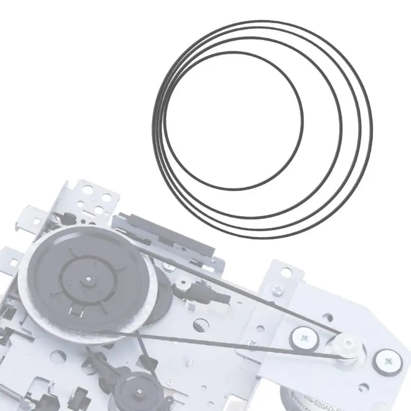 Y1UB 테이프 레코더 고무 드라이브 벨트 1.0mm 두께 사각 고무 벨트 105mm-150mm 접힌 크기 옵션으로 성능 향상