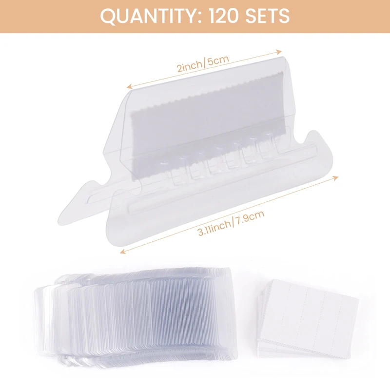 120 Sets 2 Inch Hanging Folder Tabs And Inserts For Quick Identification Of Hanging Files File Inserts A