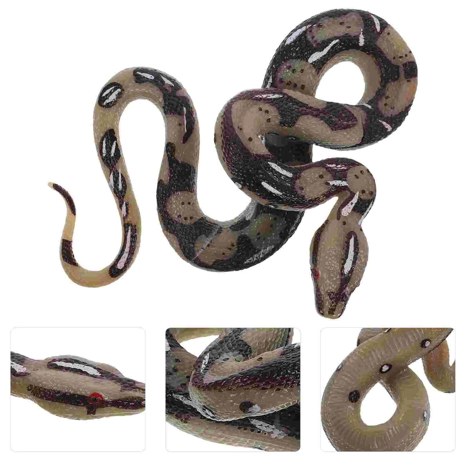 

Rubber Snakes 15Cm Scary Snake Python Toy Fake Snakes Realistic Snake Toy Snake Prank Props Halloween Party Favors Garden