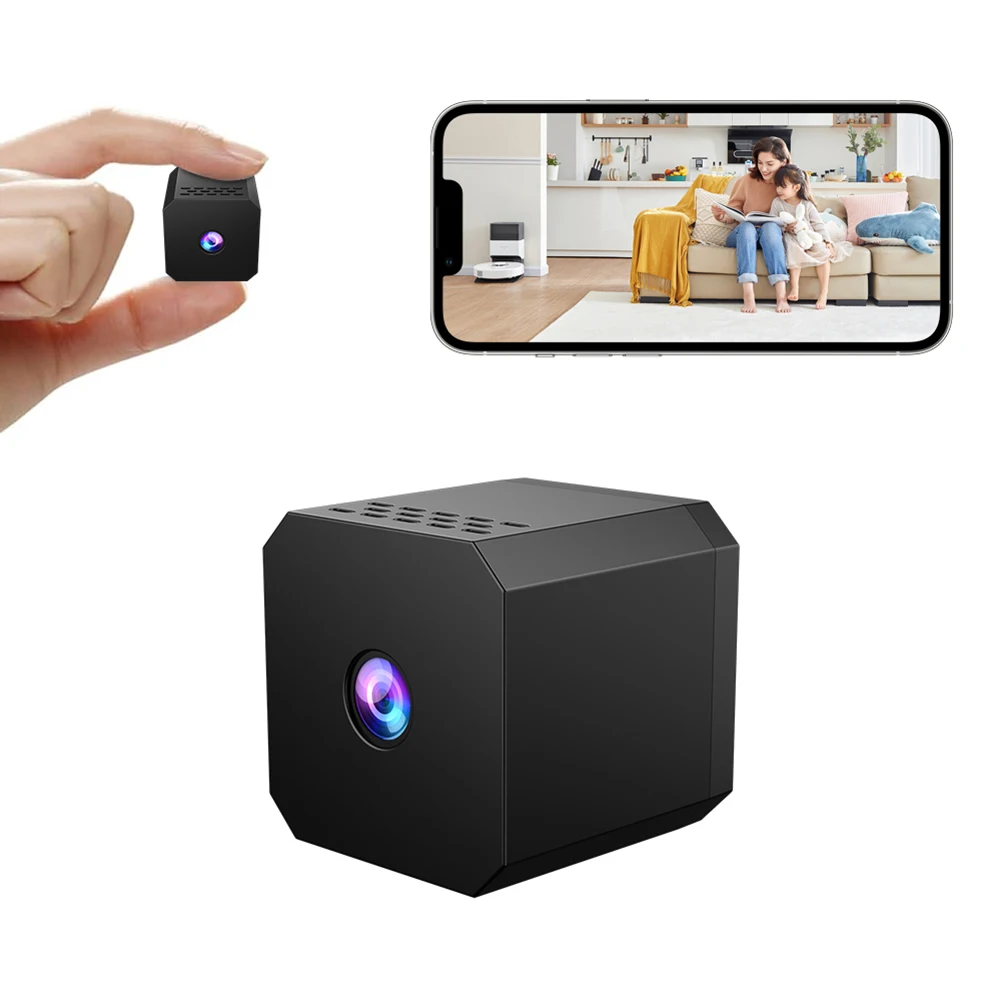 Mini WiFi Camera HD Security Camera with Motion Detection & Night Vision Surveillance Camera for Indoor Pets Baby