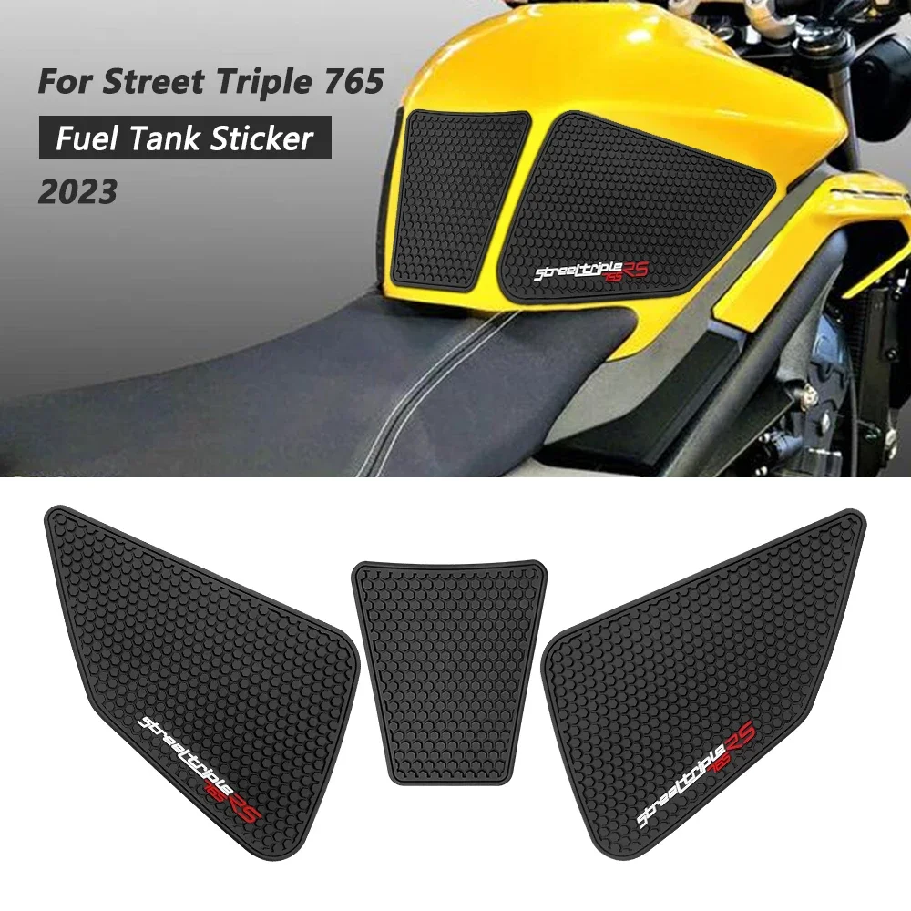 Pentru Street Triple 765 motocicletă rezervor de combustibil capac autocolant pad rezervor capac antiderapant protector Street Triple 765 R RS_voghion.com