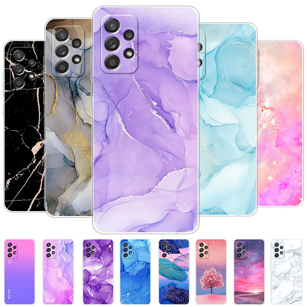Per Samsung A13 4G Custodia Cover Fashion Back Case Per Samsung Galaxy A13 5G Silicone Soft Bumper Per Samsung A13 4G 5G Funda Coque