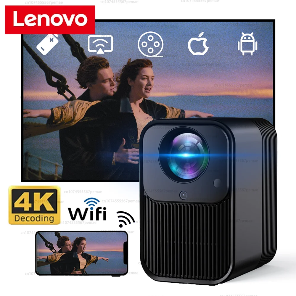 

2023 Lenovo New C36 4K Projector Native 1080P Full HD 500 ANSI 10000L 4K Supported WIFI 6 Bluetooth Projector Autofocus Function