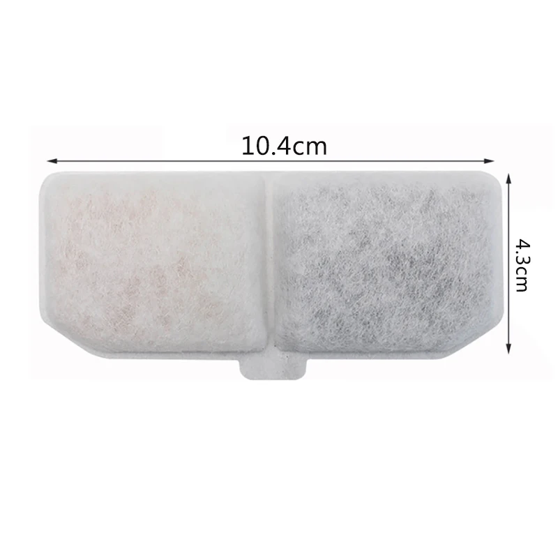Cat Fountain Filter, 12 Pieces Replacement Filters and 12 Pieces Sponges Filter Replacement, Ion Exchange Resin and Activated Carbon Cats Pet Drinking Fountain Filter for 2.5L Cat Fountain