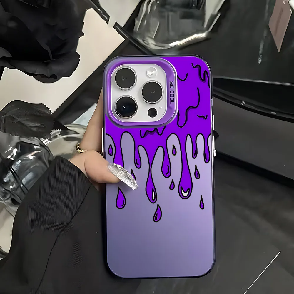Trendy Matte Finish Fashion Ins Pattern Phone Case